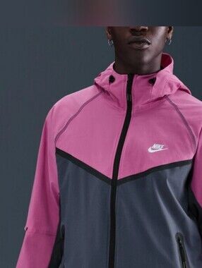 Nike Tech Woven Jacket ~ Fuchsia Thunder Blue HM7151-437 | Men's: 2XL *NWT